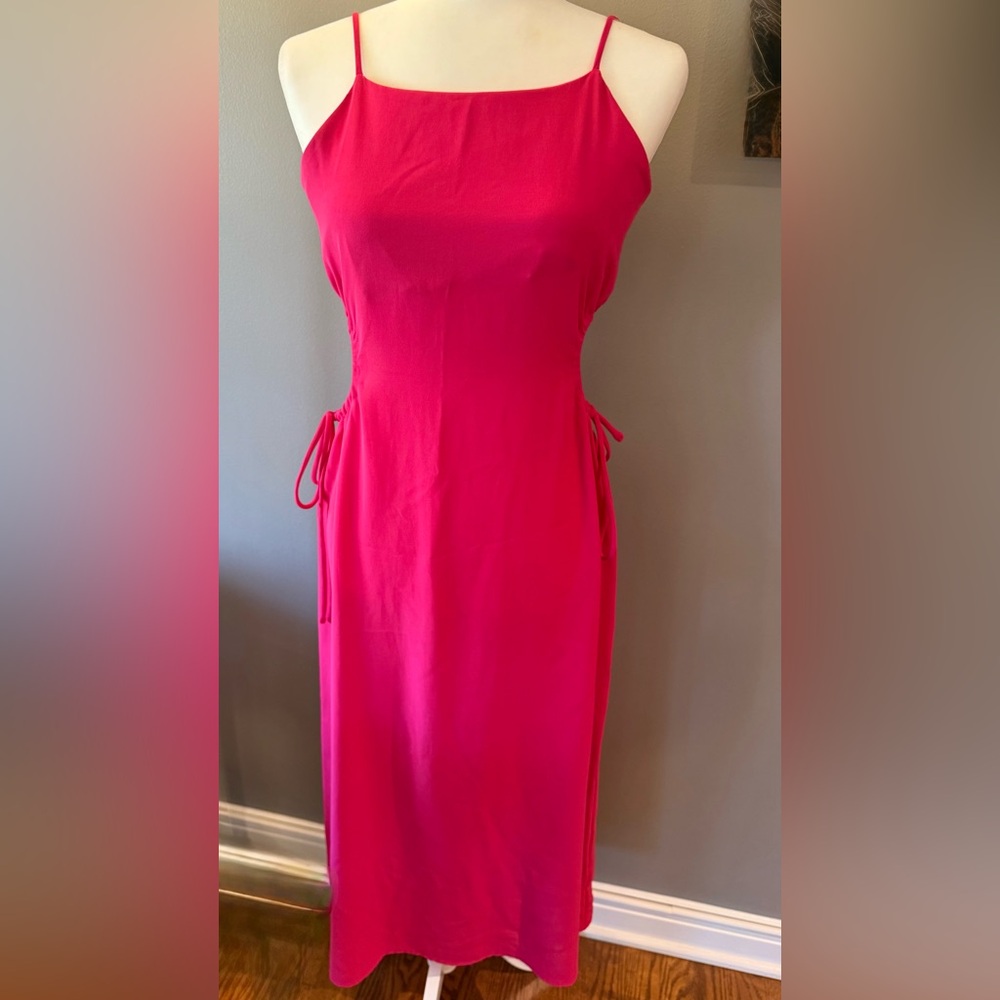 Boutique Sadie & Sage Small Dark Pink Sleeveless Cutout Women’s Dress New